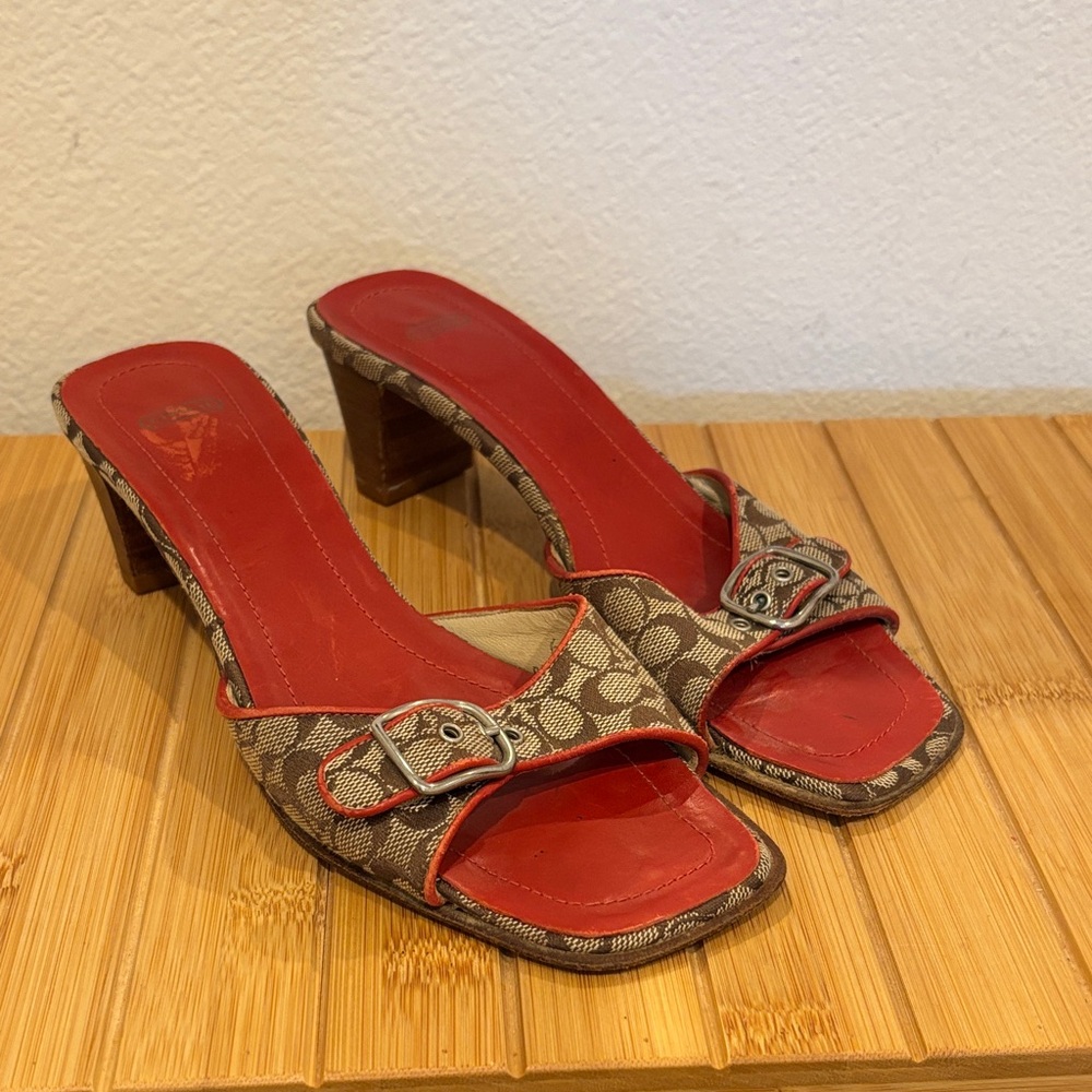 Vintage Coach buckle heels